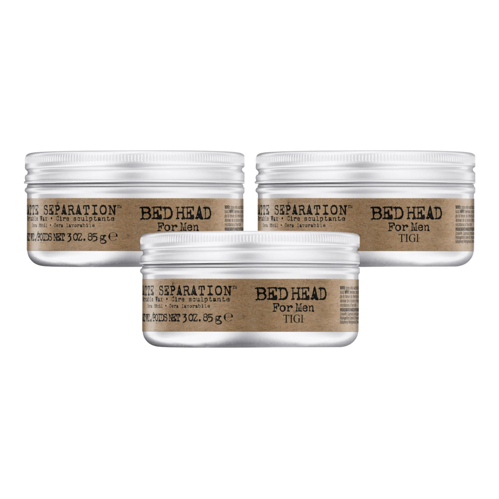 Bed Head Matte Separation Workable Wax on damp hair showing strong, flexible hold