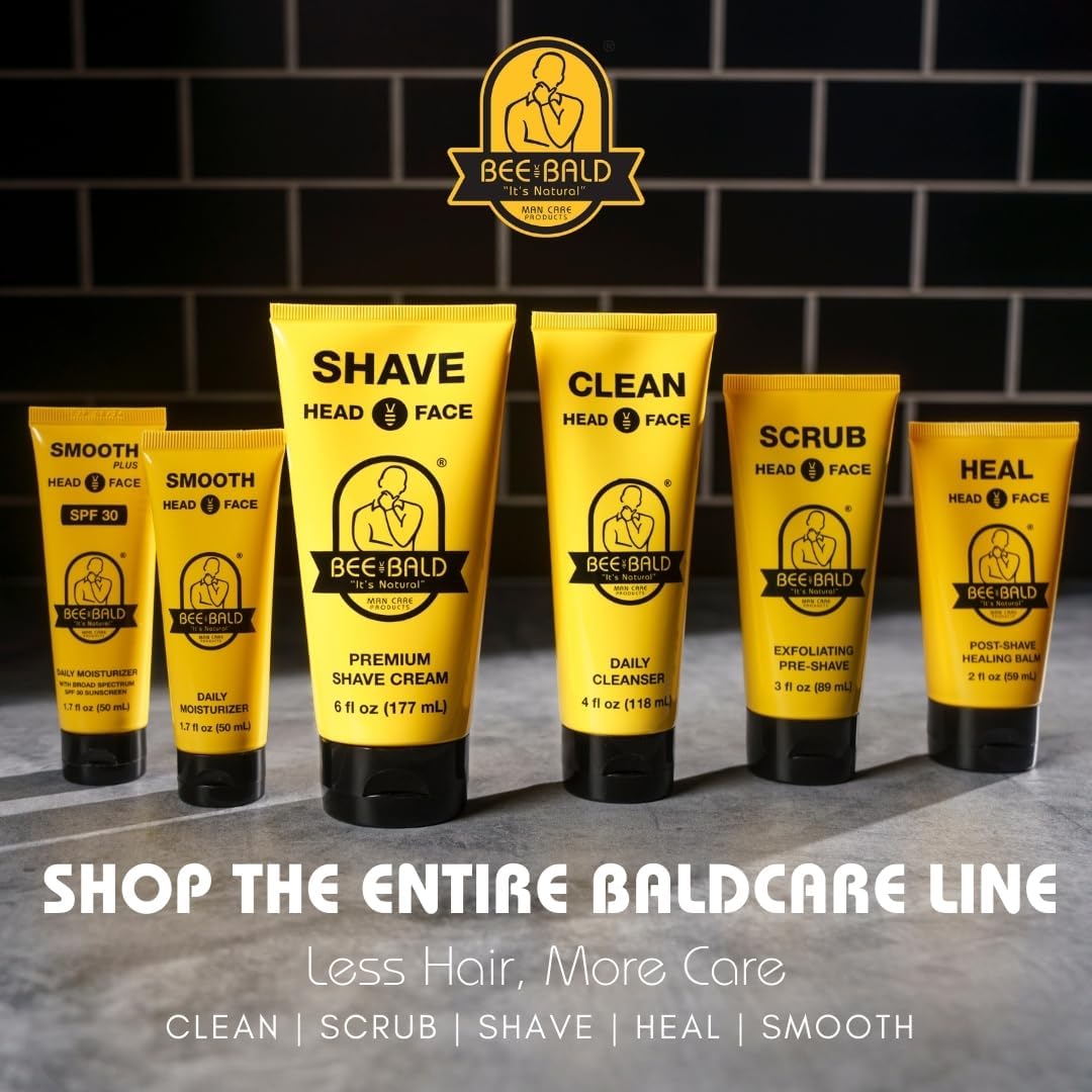 Bee Bald empaque premium para un uso práctico.