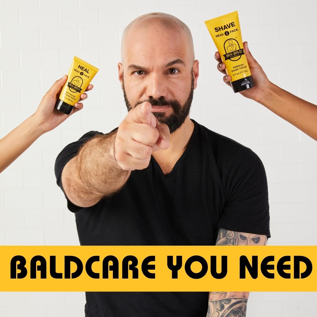 Light fragrance of Bee Bald HEAL is refreshing after shaving