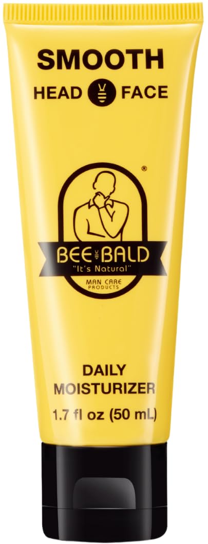 Bee Bald hidratante diario en frasco para uso diario.