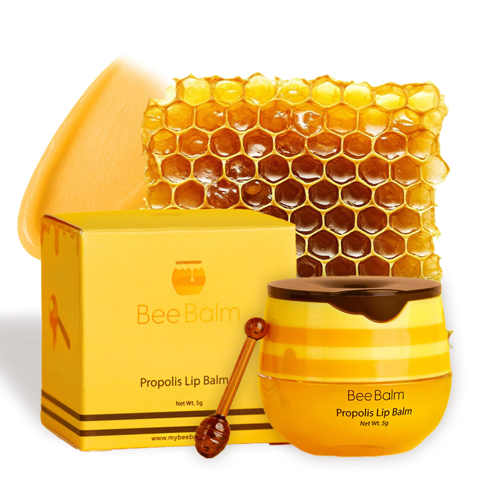 Bee Balm Original Balsamo Labial tarro, hidratación profunda para labios secos.
