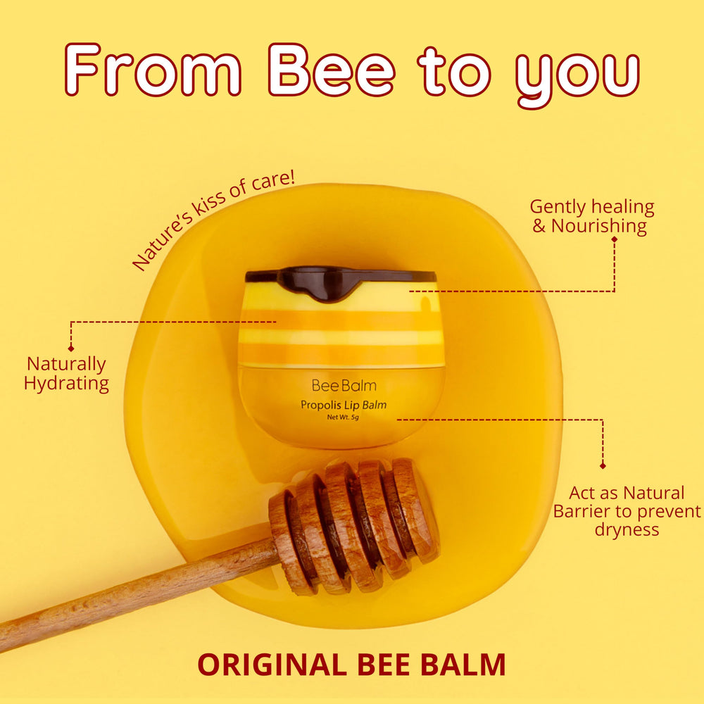 Uso diario de Bee Balm Original para textura suave.