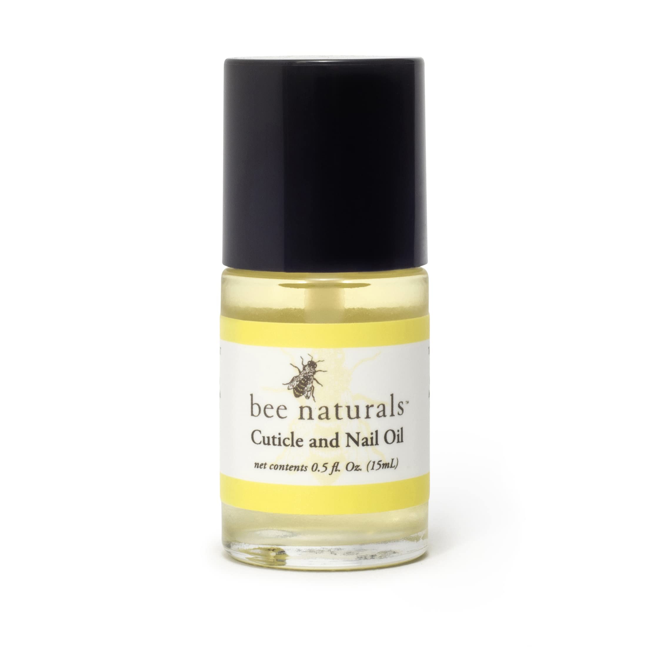Bee Naturals Aceite uñas y cutícula, aplicador para masaje, suaviza cutículas.