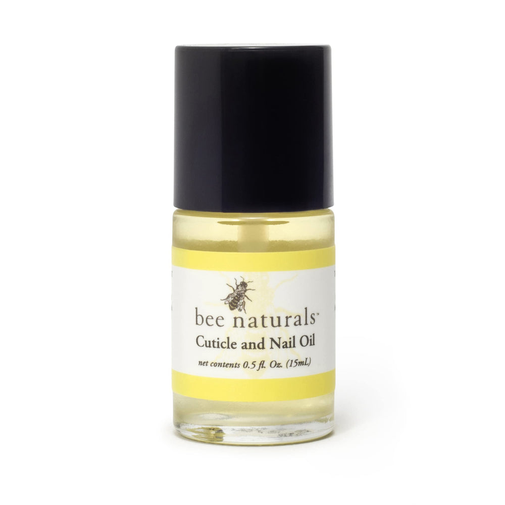 Bee Naturals Aceite uñas y cutícula, aplicador para masaje, suaviza cutículas.