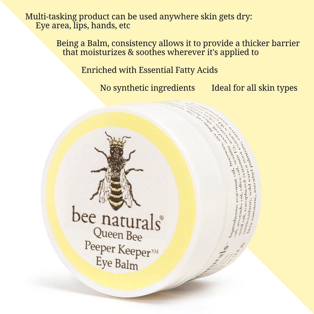 Bee Naturals bálsamo ocular con cafeína, ayuda a activar la circulación.