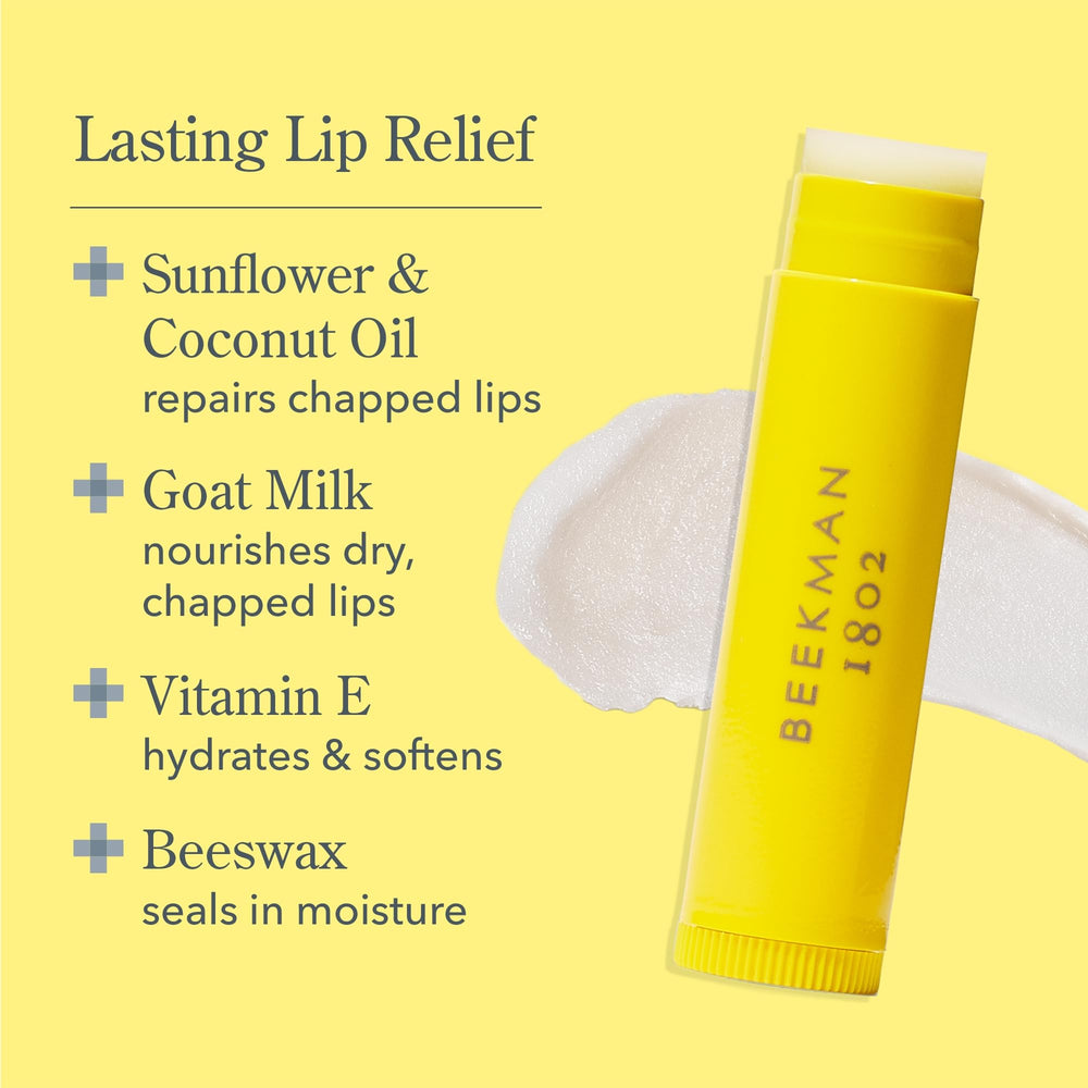 Beekman 1802 balsamo-labial Vanilla Absolute leche de cabra nutre labios
