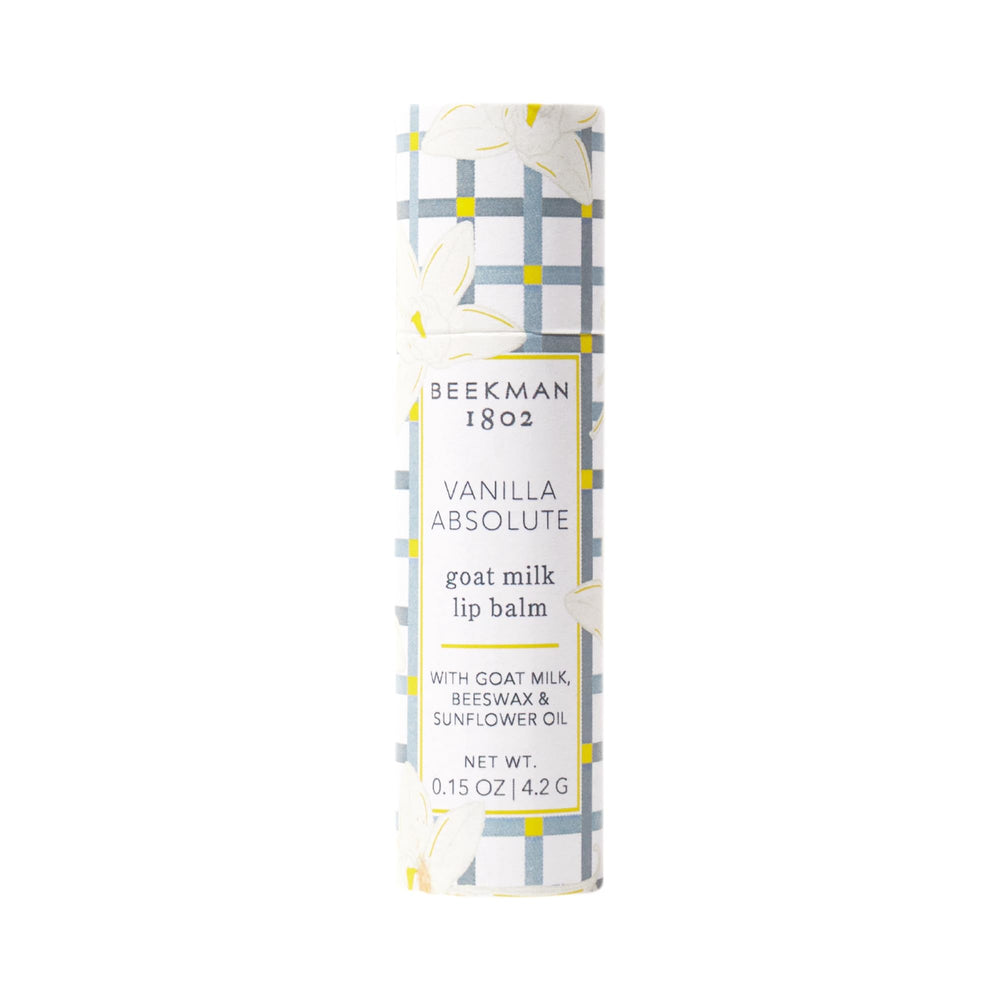 Beekman 1802 balsamo-labial Vanilla Absolute en tubo de papel protege lo natural