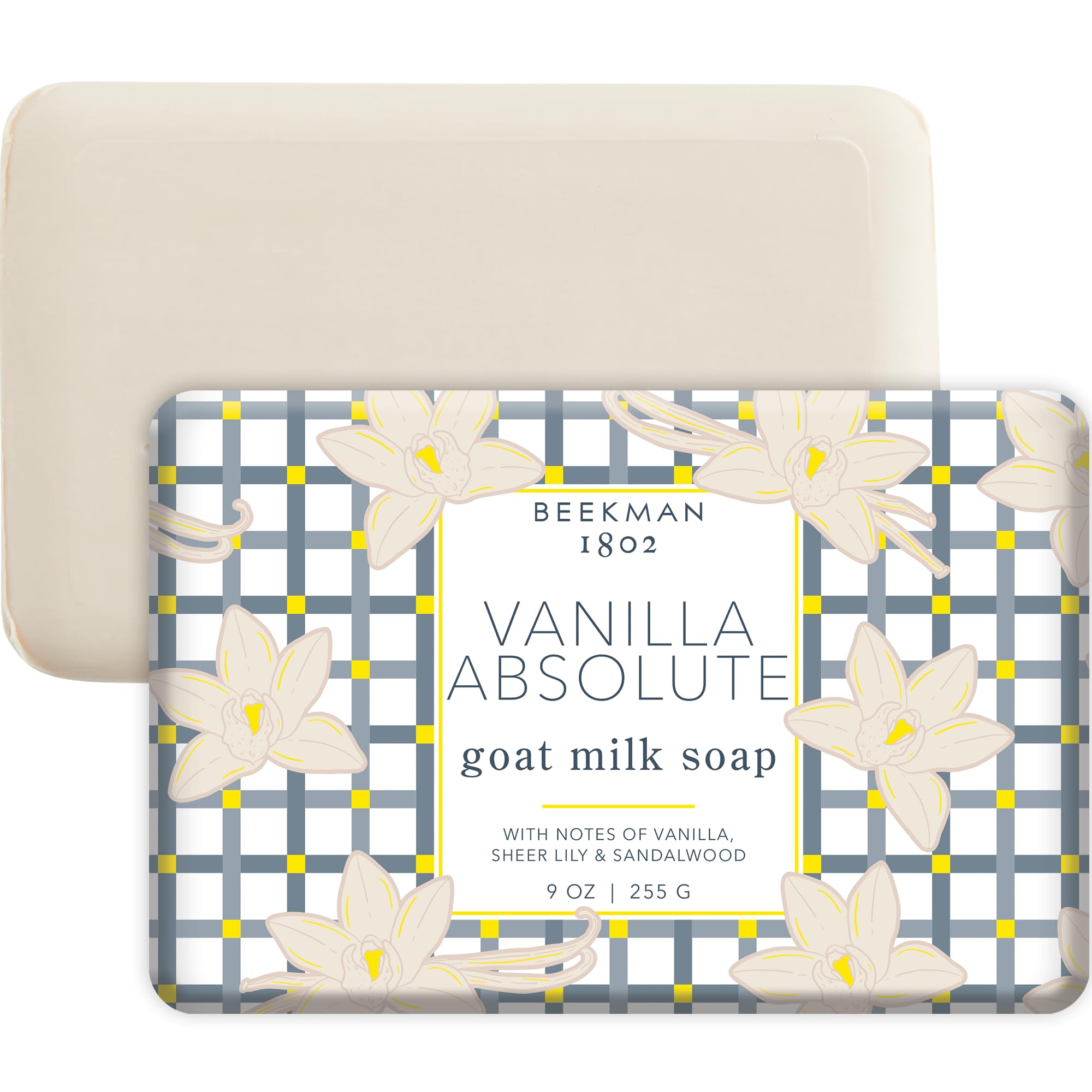 Beekman 1802 Barra Jabón Leche Cabra Vanilla Absolute, textura cremosa para piel sensible