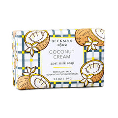 Beekman 1802 Goat Milk Soap triple-milled lather delivers lasting cleansing.