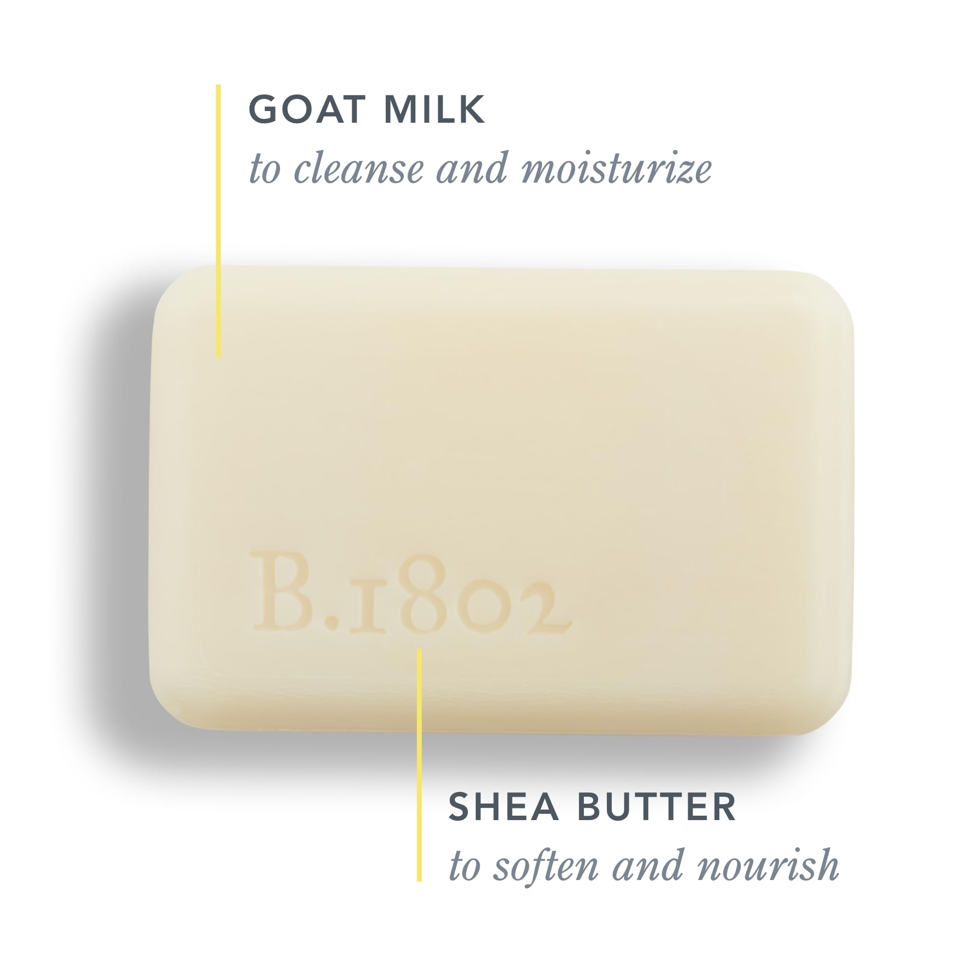 Beekman 1802 soap with shea butter and botanical oils moisturizes as it cleans.