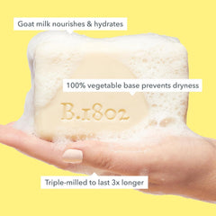 Beekman 1802 Jabon Leche de Cabra, textura cremosa para piel suave