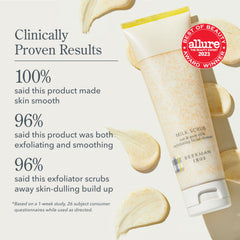 Beekman 1802 jojoba beads exfoliate softly on skin surface