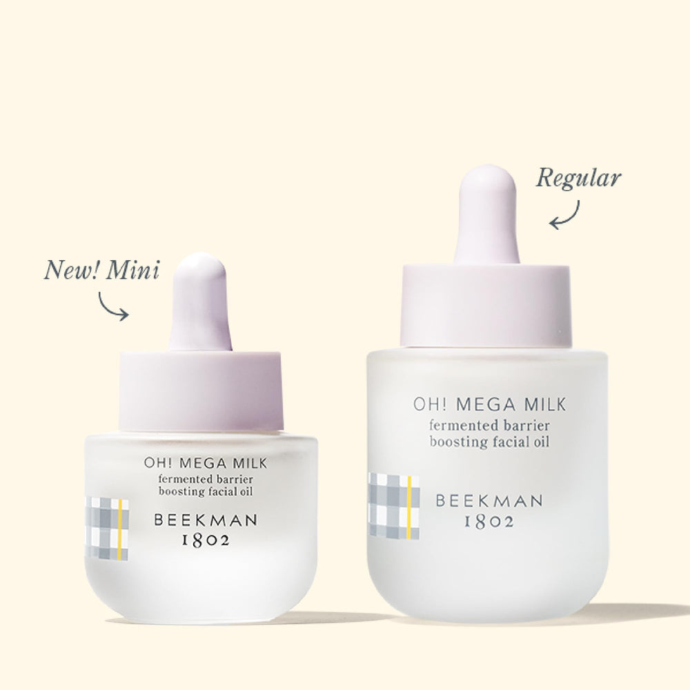 Beekman 1802 Oh! Mega Milky line displayed on a shelf for complete routine