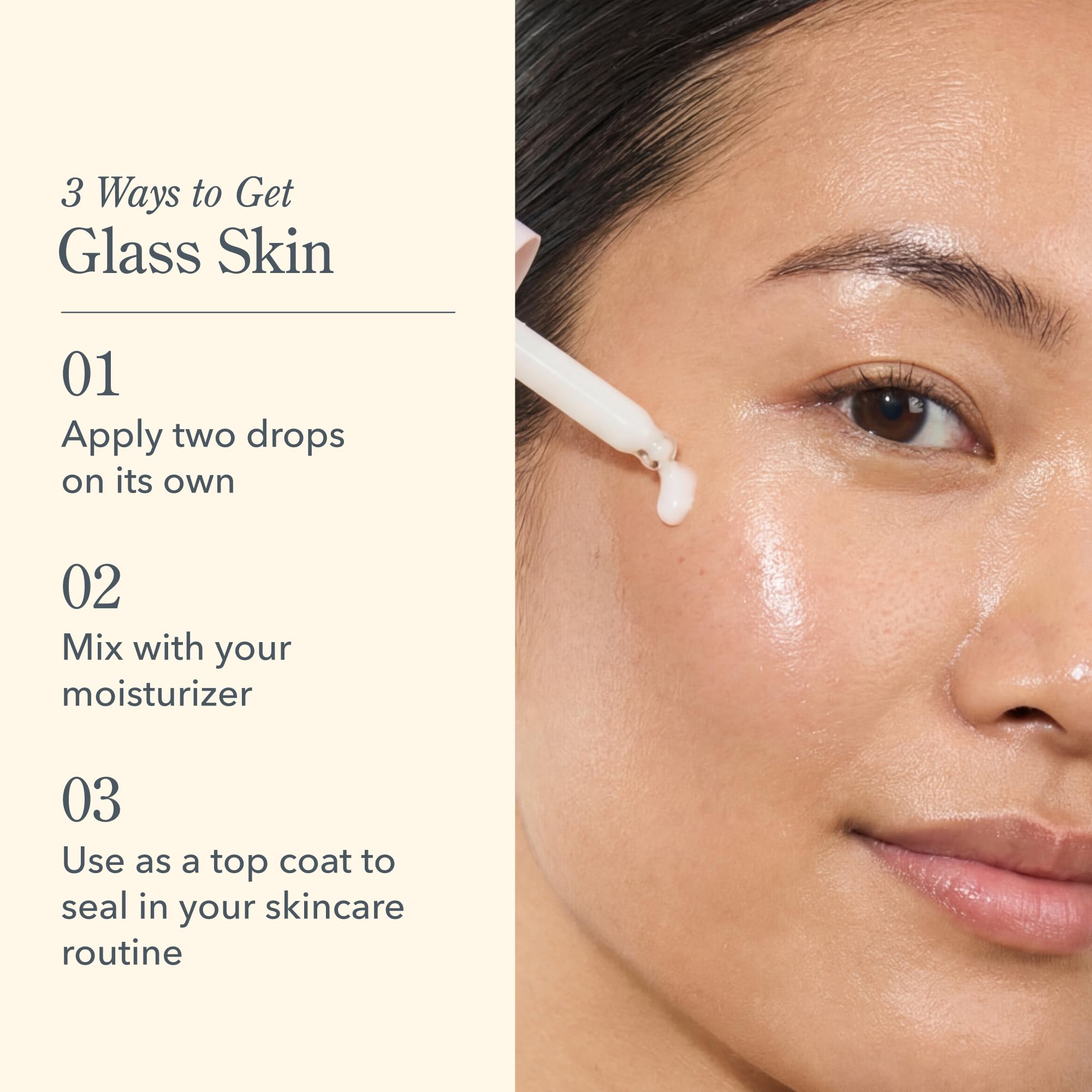 Silky, non-greasy texture close-up ready for layering in your routine.