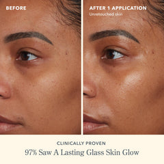 Label on Beekman 1802 Oh! Mega Milky shows vitamin C and niacinamide ingredients.