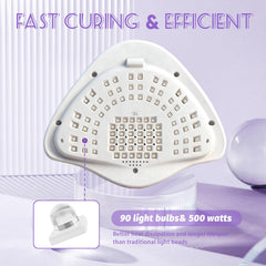 BEENLE nail lamp LCD display shows remaining time for precise control.
