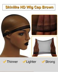 BEEOS wig cap with non-slip band keeps wig securely in place