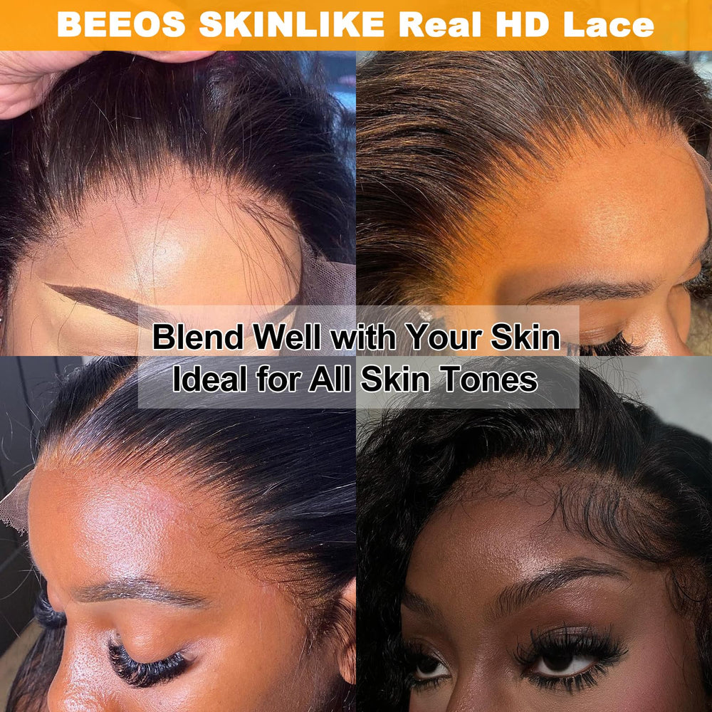 BEEOS Bleachd Knots 2x6 HD lace closure bleached knots and smooth finish