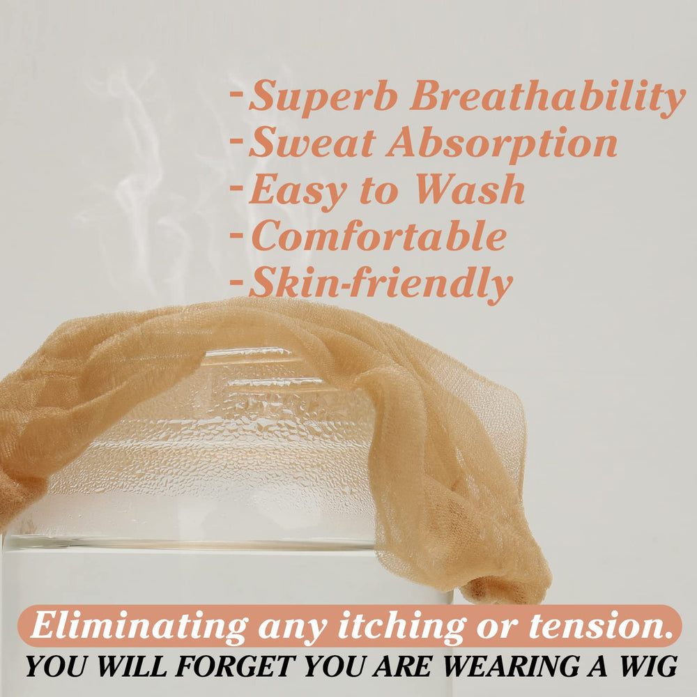 Beeos breathable cap fabric enabling all-day comfort under wigs.