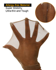 Closeup of BEEOS HD wig cap fabric highlighting ultra-thin weave.
