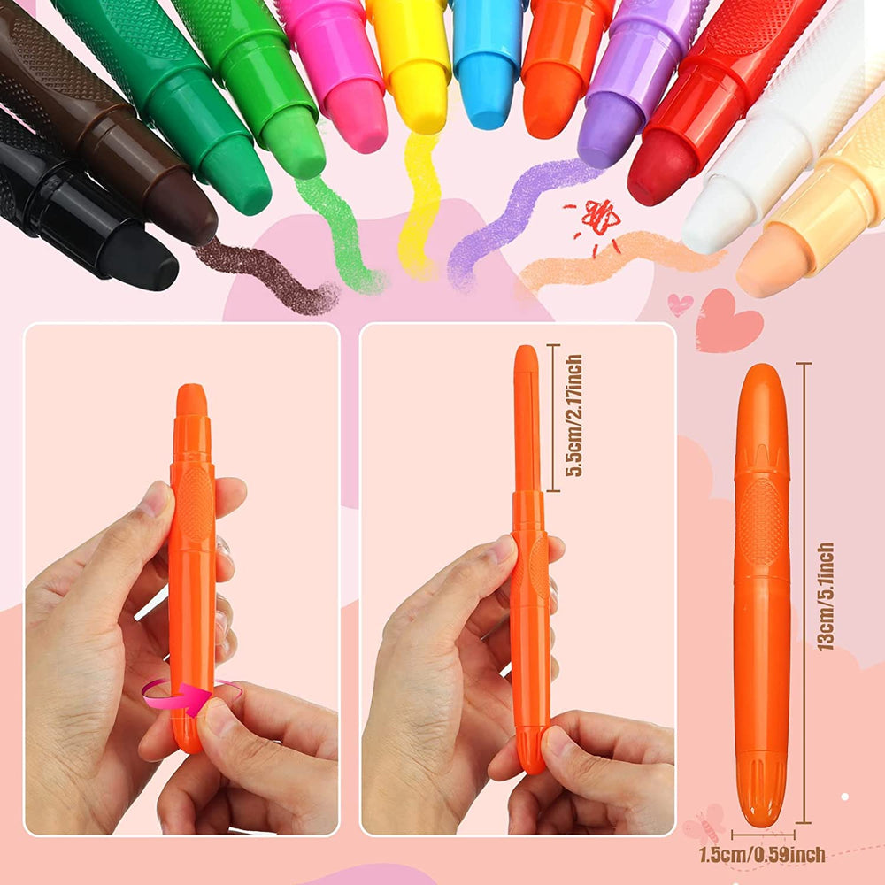 Beesjuy face-paint pencils offer color variety for creative designs.