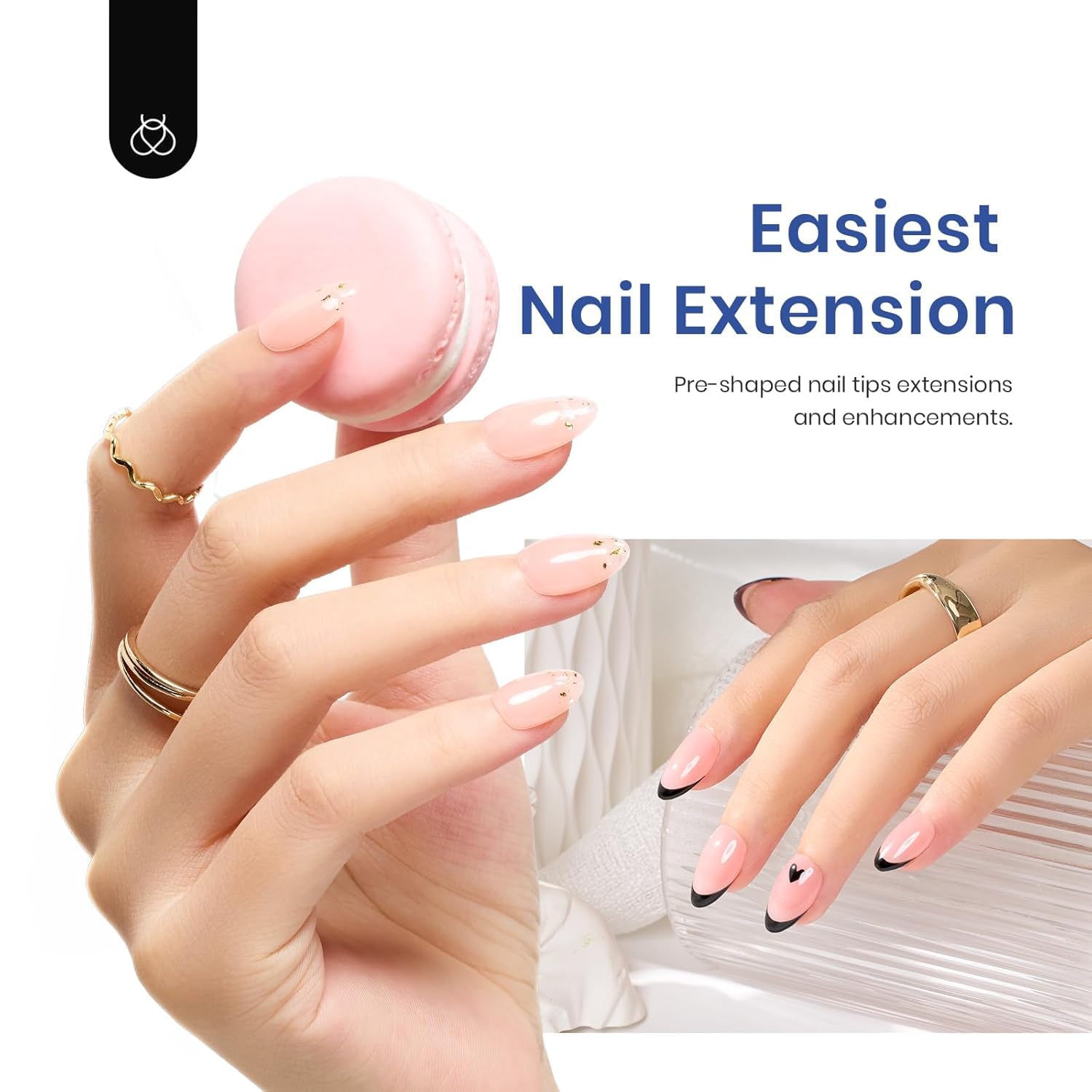 Beetles 240-pcs gel nail tips in multiple sizes for precise fit