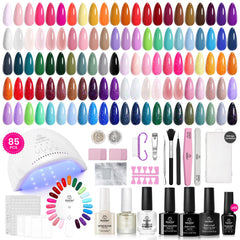 Beetles Gel Polish 85-piece kit for at-home manicures and style exploration