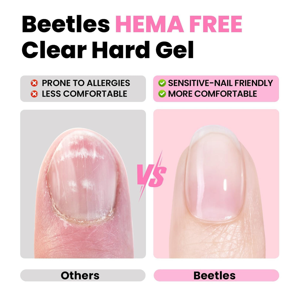 Beetles 9 in 1 jelly pink builder gel with rosy translucence for overlays