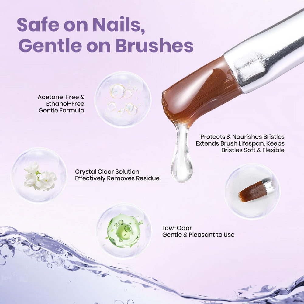 Beetles Acetone-free formula gentle on nails and brushes