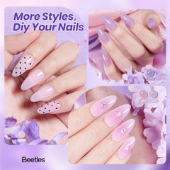 Beetles Amethyst Realm textura gel translúcido para brillo suave