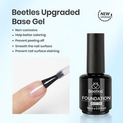 Beetles capa base 15ml: aplicación suave y adhesión firme