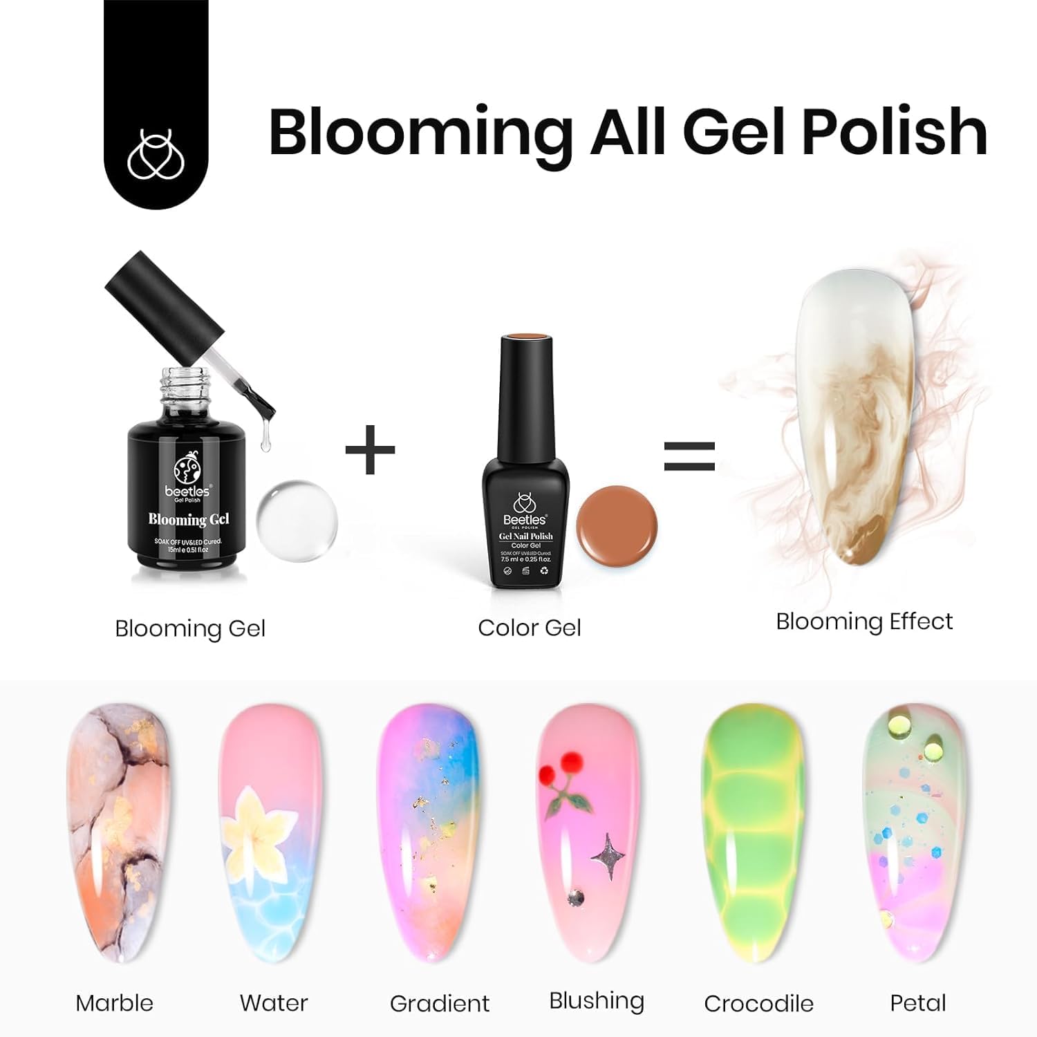 Beetles Base Coat ofrece aplicación flexible para uñas naturales y gel.