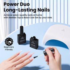 Beetles Base Coat Brush for smooth, bubble-free application.