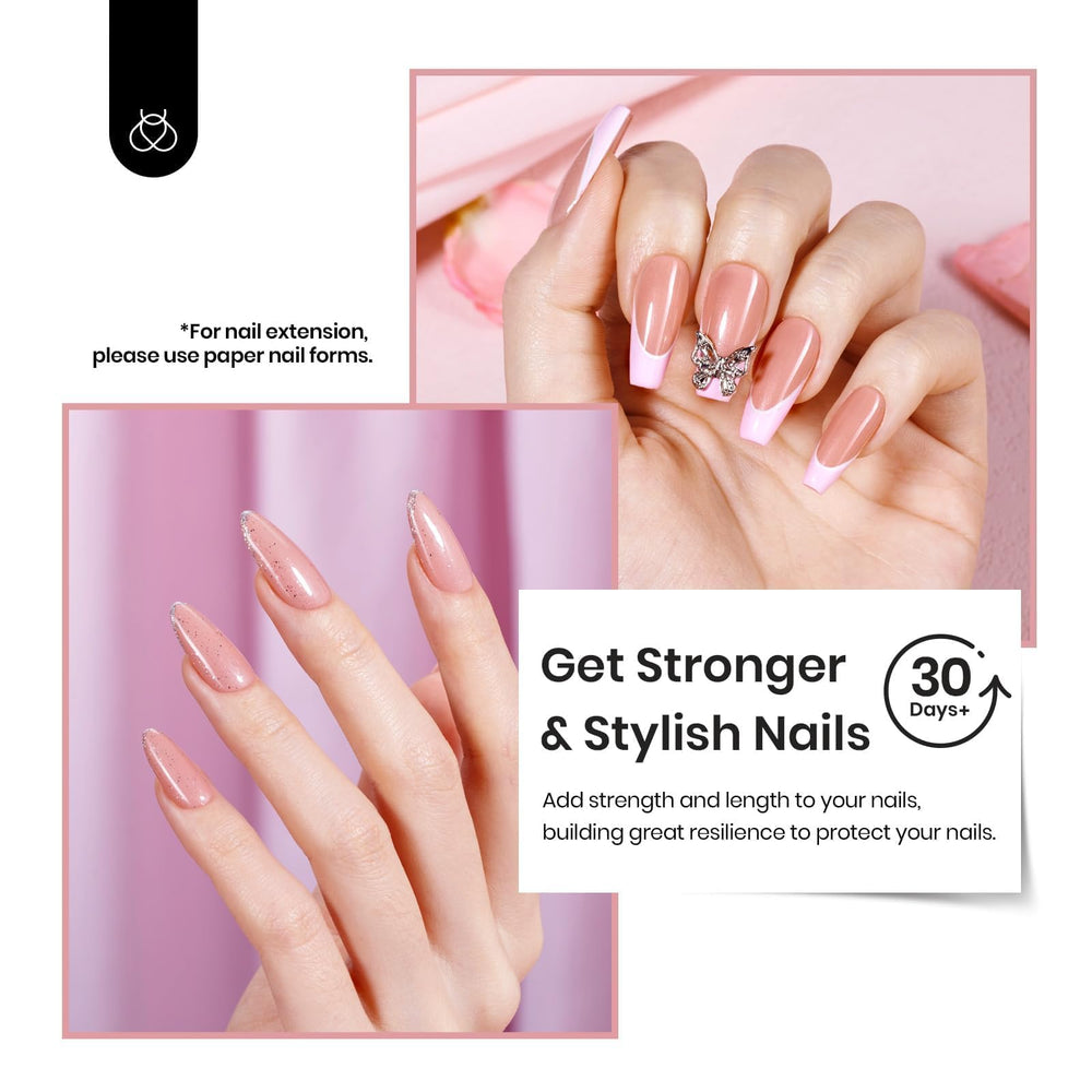 Beetles Base Gel mejora adherencia y soporte de extensiones.