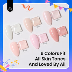 Beetles base gel rosado nude con brillo, base y fortalecedor en uno.