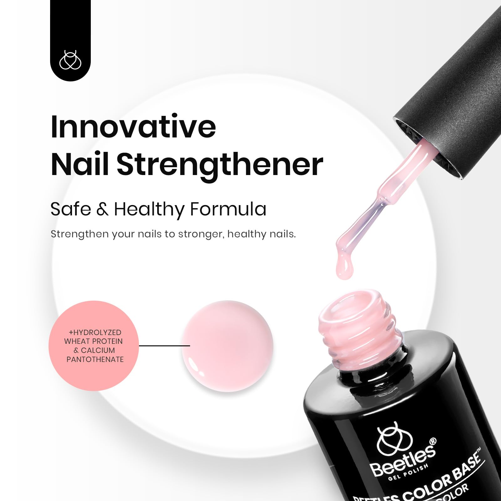 Beetles Base Rosa Neutro: muestra de color para elegir tu tono base.