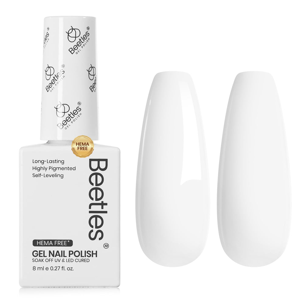 Beetles White Gel Polish: uso en casa para resultados de salón.