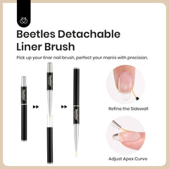 Beetles Blooming Gel con efectos marmol para uñas elegantes.