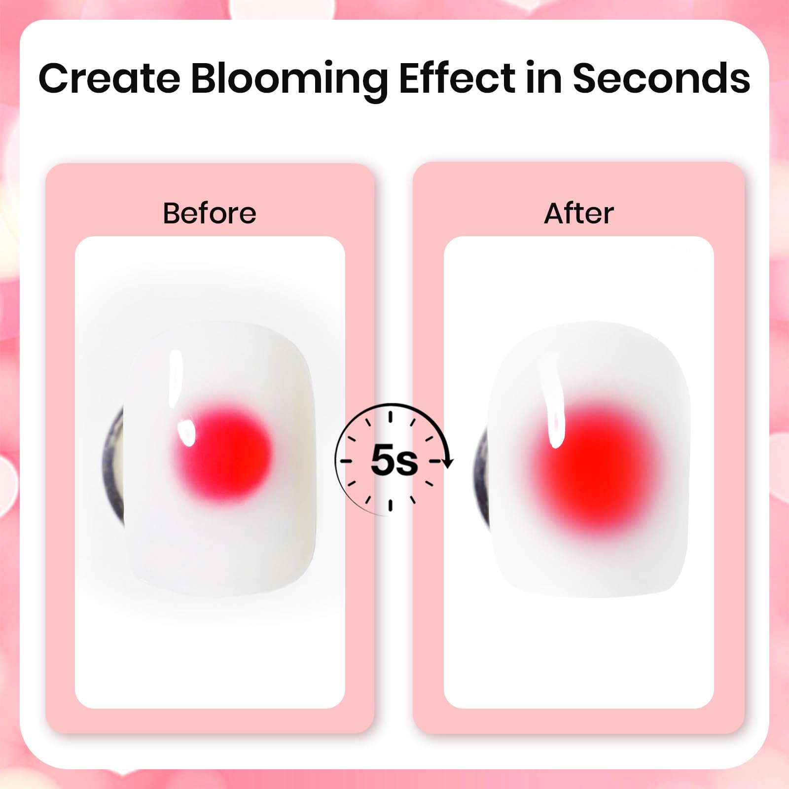 Beetles Blooming Gel Kit: pincel de arte para controlar patrones con precisión.
