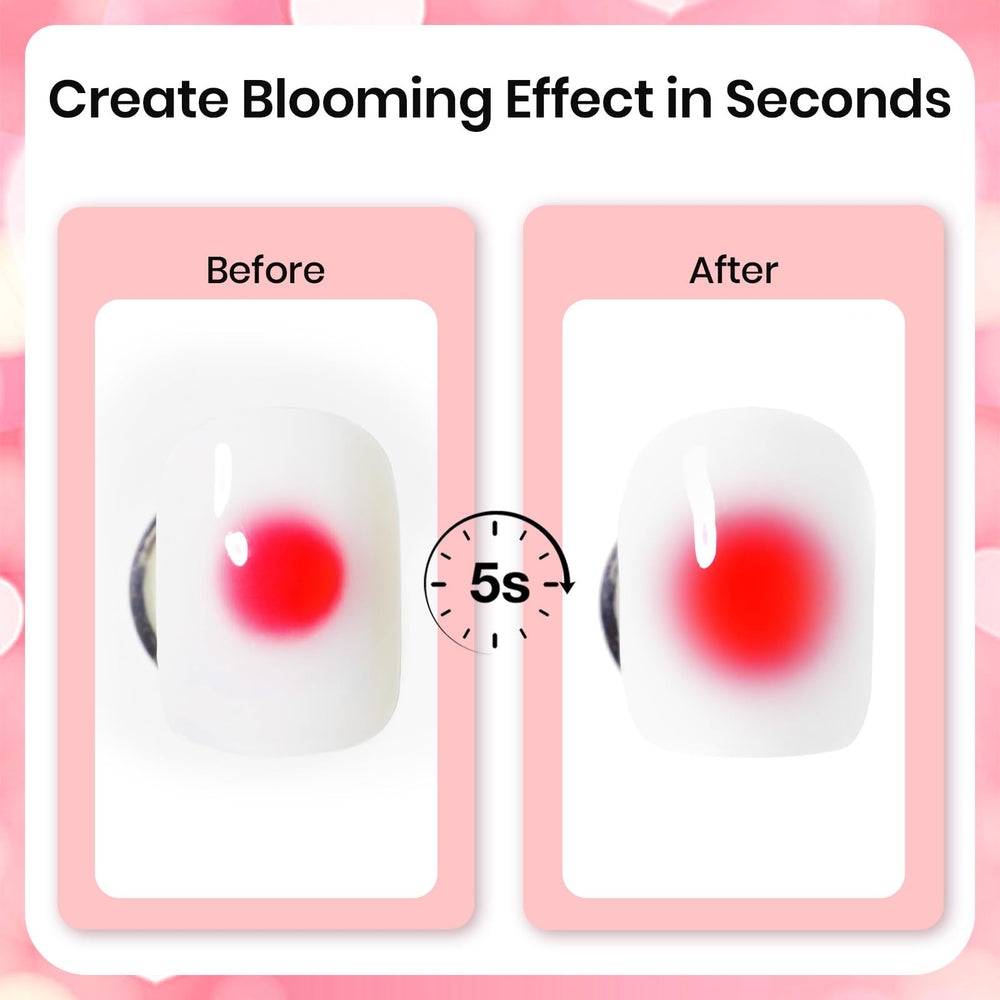 Beetles Blooming Gel Kit: pincel de arte para controlar patrones con precisión.