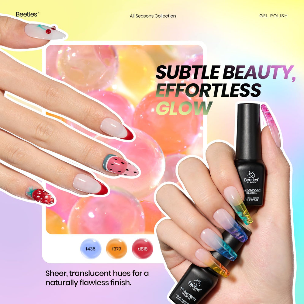 Beetles Blue Green palette of gel colors for fresh, bold looks.