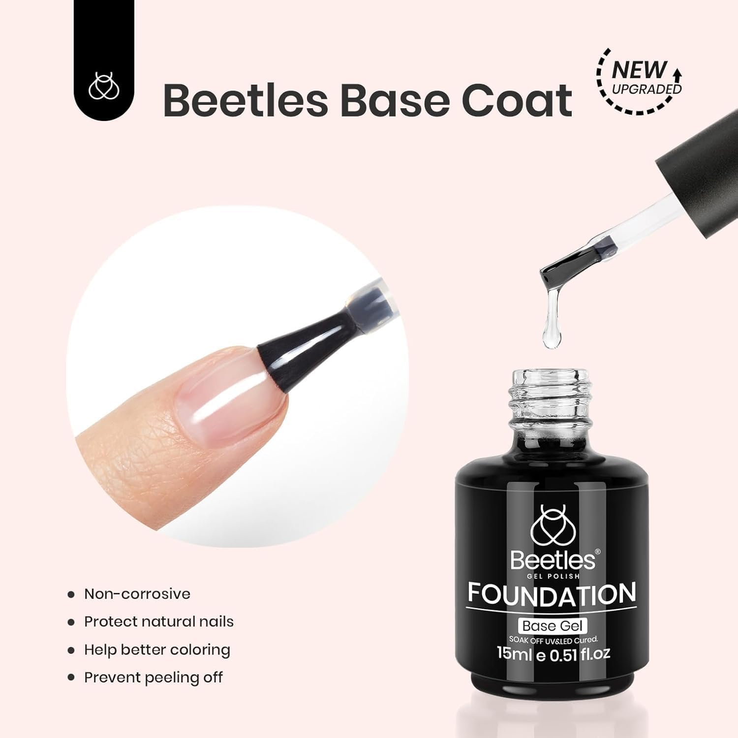Beetles Brillo final con acabado lustrado para un aspecto profesional.