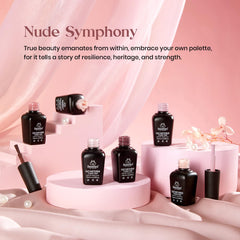 Beetles brillos rosa coral para uñas con acabado glam.
