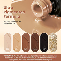 Beetles Gel Polish tono cacao: intensidad cálida para estilo otoñal.