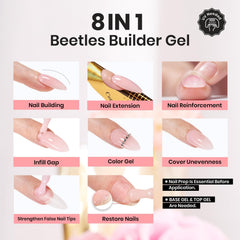Beetles Gel de Construcción: crea apex natural con facilidad.