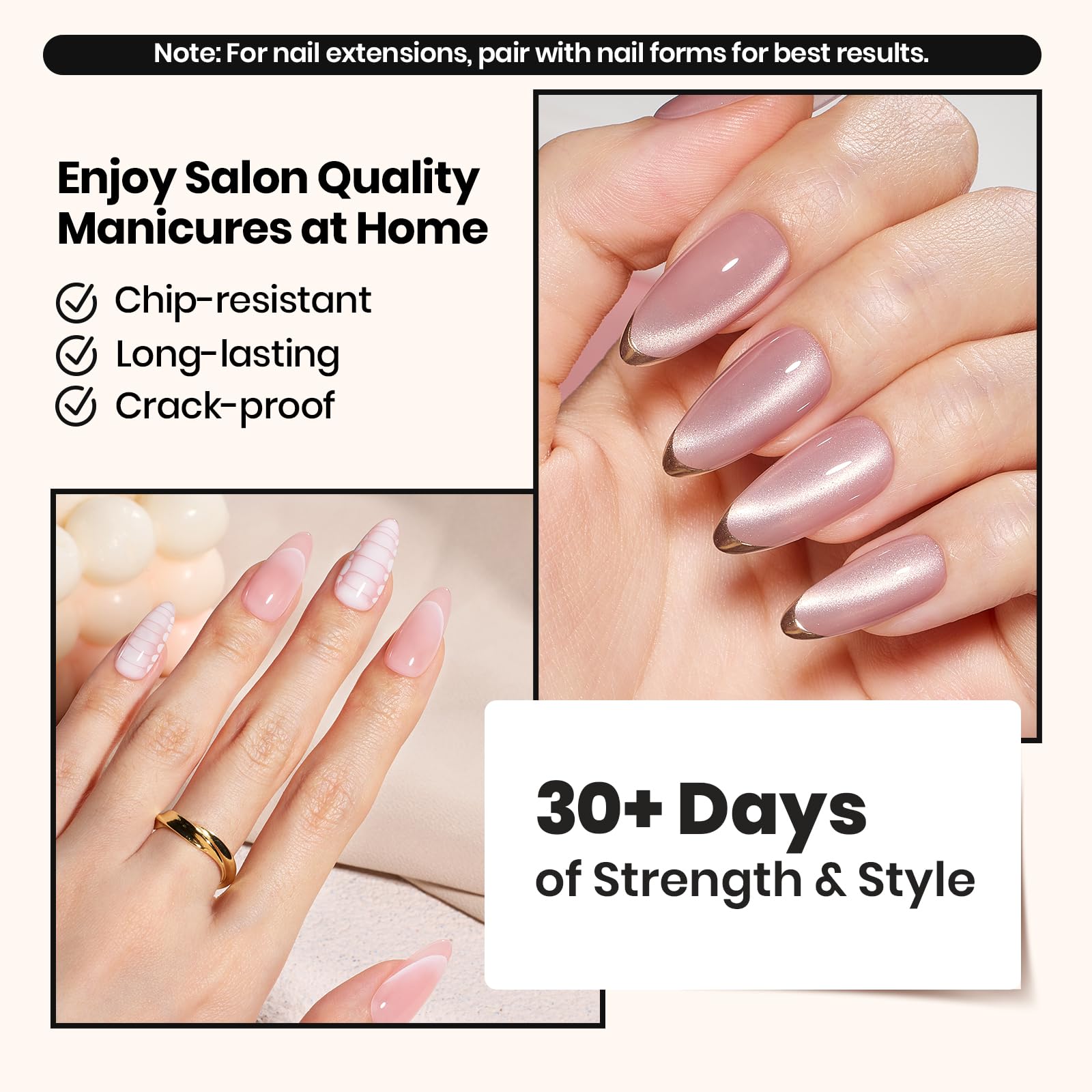 Beetles Builder Gel capa base mejora adherencia y durabilidad de la manicura.