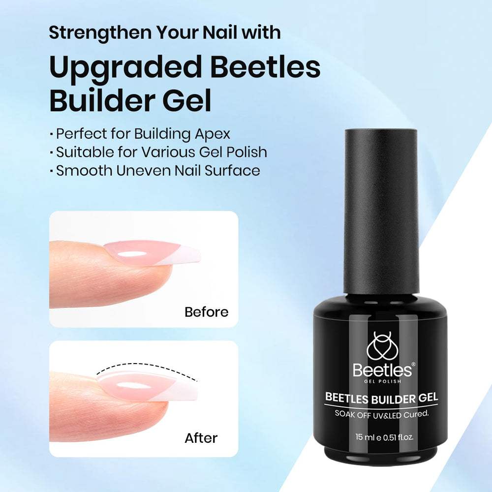 Beetles Builder Gel Capa gruesa para cobertura uniforme