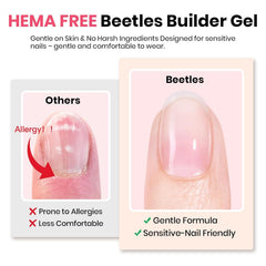 Beetles Clear Builder Gel for apex and length.