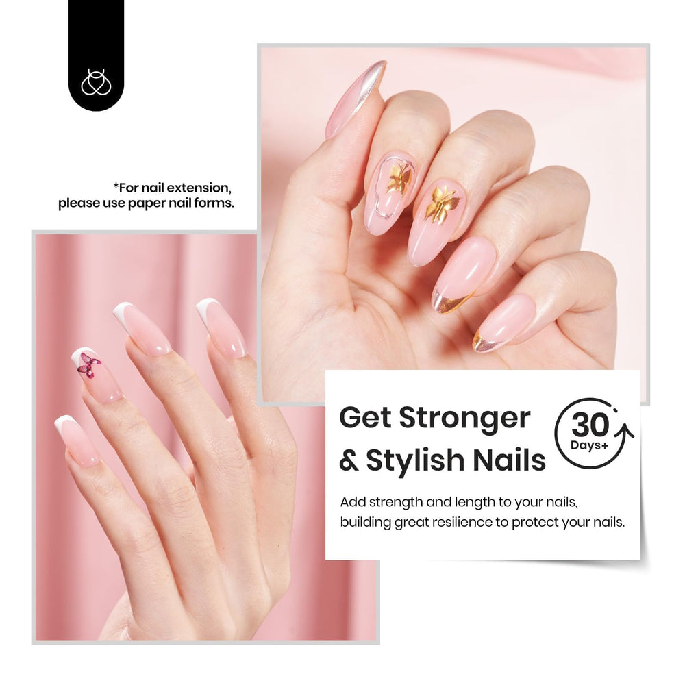 Beetles Builder Gel long-lasting wear up to 30 days.