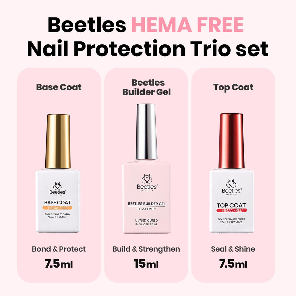 Beetles Builder Gel sin HEMA: fórmula suave para uñas.
